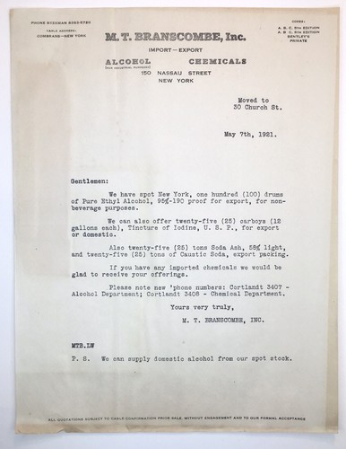 1921 branscombe inc - c.1921, m.t.